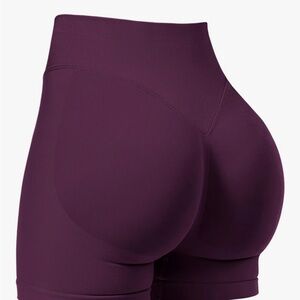 Women's High-Waisted Purple Shorts